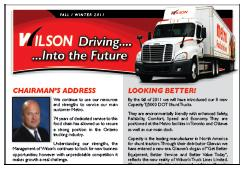 Wilson Truck Lines Newsletter